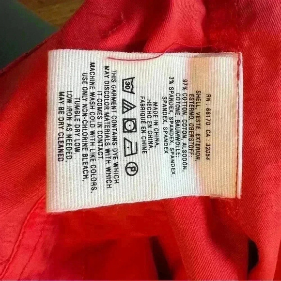 Anthropologie Hei Hei Womens Red/Orange Casual Chino Pants - Picture 6 of 7